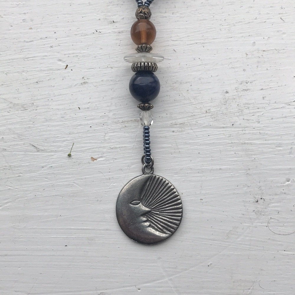 Sun & Moon Beaded Necklace